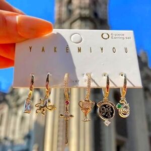 18k gold plated Harry Potter Hoop earrings